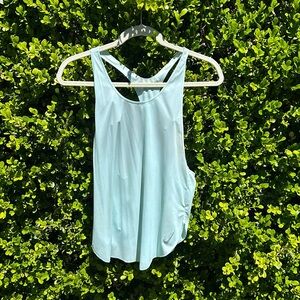 Nike racer back pale blue tee lightweight fabric